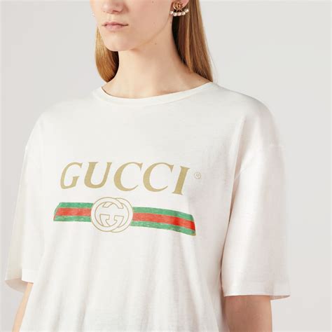 gucci logo shirt women